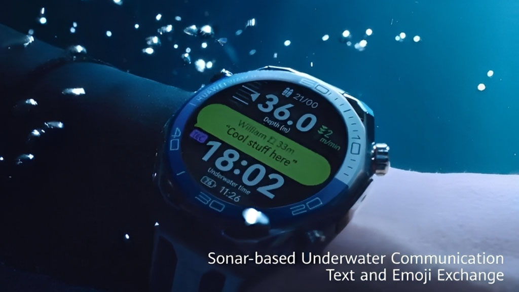 Discover the Huawei Watch Ultimate 2: Dive into the Sonar Underwater Messaging Feature!