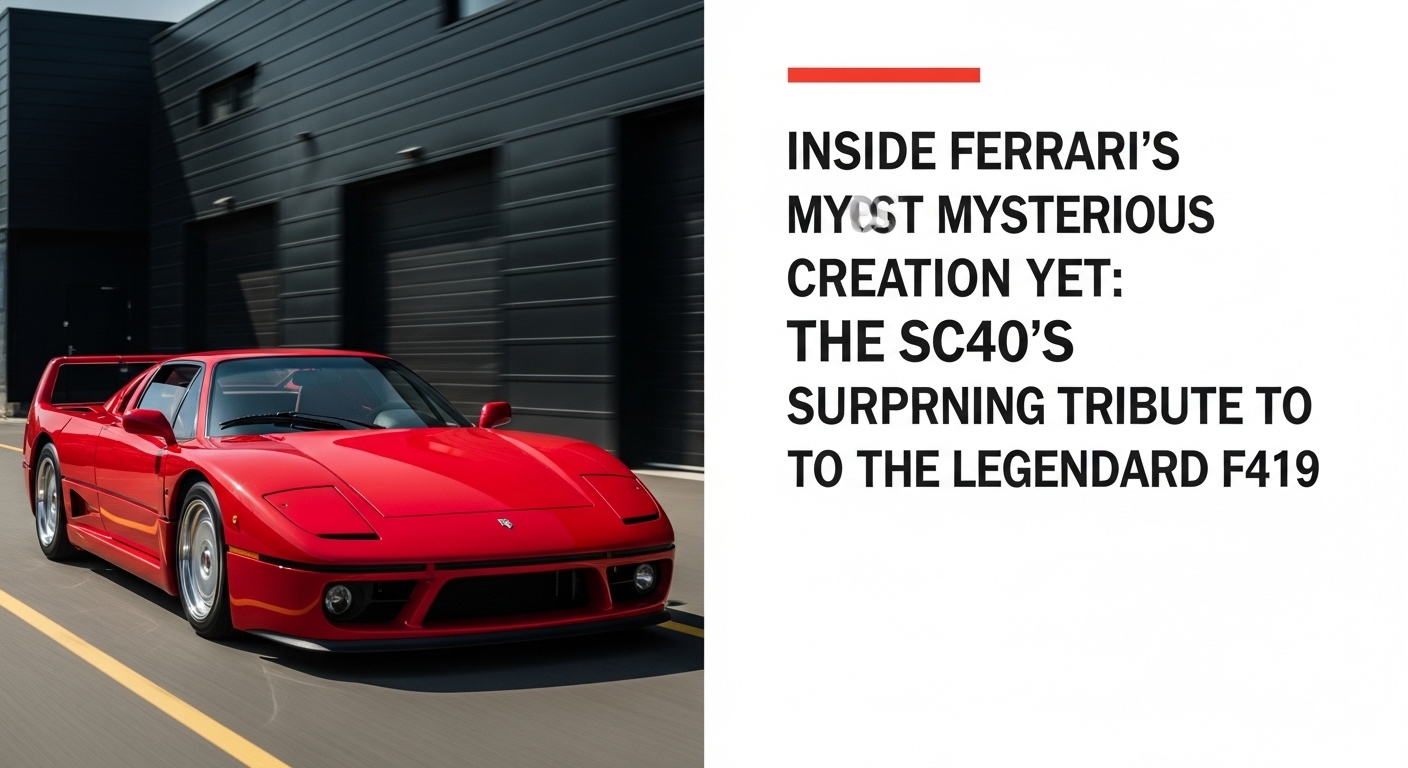 Inside Ferrari’s Most Mysterious Creation Yet: The SC40’s Surprising ...